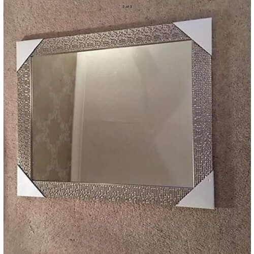 Silver Mosaic Effect Mirror 60x50CM