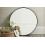 Round Black Mirror Alum Frame 60Cm 1