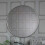 Round Silver Mirror Metallic Frame 60X10cm 1