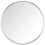 Round Silver Mirror Metallic Frame 60X10cm 2