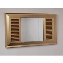Old Fashion AC Style Mirror Gold 75X56cm