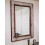 Brown Flower Wooden MDF Mirror 60X90cm 1