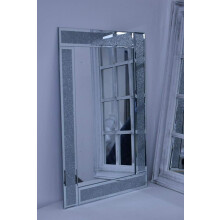Silver Glitter Mirror Frame Lounge 60x40CM