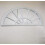 White Half Circle Palladian Arch Mirror 66X37cm 2