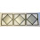 3x Diamond Shape Frame Black Mirror 40X40cm 2
