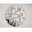 Modern Round Square Cutout Mirror 60CM 1