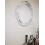 White Shabby Chic Oval Mirror 48.5x58.5x3CM 3