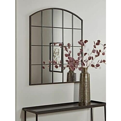 Rectangle Arch Mirror Metal Frame 76x96cm