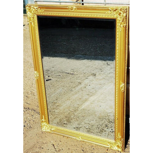Antique Ornate Gold Mirror Chic 104x74cm