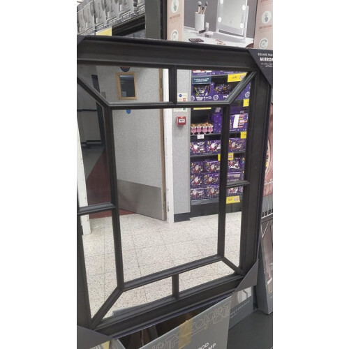 Black Window Mirror Enchanted 61x76cm 2