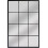 Rectangle Window Mirror Metal Frame Black 90x60cm 2