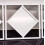 3xSquare Diamond Frame White Wall Mirror 40 Cm 2