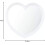 Heart Shape Wall Mirror White 46.5x51.5cm 2