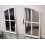 White Rustic Window Mirror Stylish 72x65cm 2