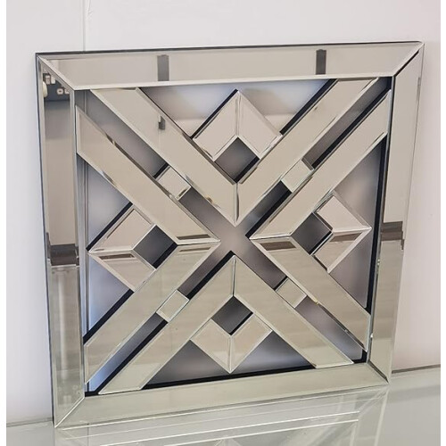 Decorative Geo Mirror Geometric Art 40cm