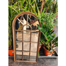 Arch Mirror Brushed Copper Bronze 35x71cm