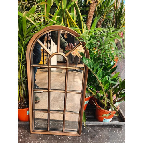 Arch Mirror Brushed Copper Bronze 35x71cm