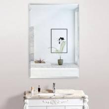 Frameless Mirror Modern Bevelled 50x70cm