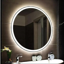 Round Bathroom Led Mirror Antifog Touch 40Cm