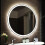 Round Bathroom Led Mirror Antifog Touch 40Cm 1