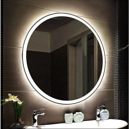 Round Bathroom Led Mirror Antifog Touch 40Cm