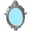 Vintage Nordic Mirror Funky Silver 45x73cm 2
