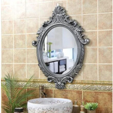 Vintage Nordic Mirror Funky Silver 45x73cm