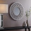 Round Wall Mirror Artistic Silver 63CM 1