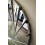 Round Wall Mirror Silver Art Deco Swirl 61cm 2