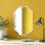 Frameless Mirror Modern Octagonal 50x40cm 2