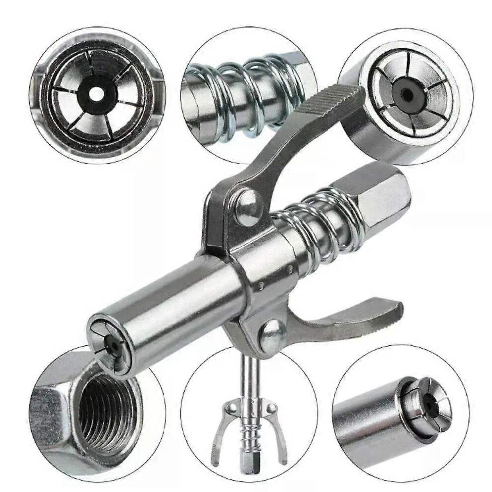 Coupleur de pistolet à graisse 10 000 PSI NPTI/8 Pompe à huile Outil de pointe de graisse à dégagement