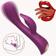 Rabbit Vibrator Women's Silent Sex Toy Vibrating Clitoral Dildo G-spot