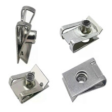 Stainless Steel U Type Clips Plate Leaf Spring Nut M6 M5 M4 M8 8mm 5mm 6mm 4mm Reed Nuts for Car Motorcycle