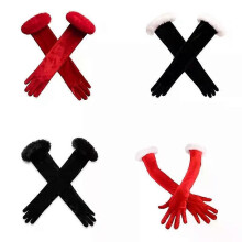 Abendkleid-Handschuhe, Weihnachtsfeier-Handschuhe, lange Handschuhe, Club-Armstulpen, Junggesellinnenabschieds-Kostüm