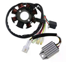 80011034000 55139004000 Cievka statora a regulátor napätia používané pre KTM Motocykel Offroad 250 XC