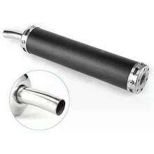 60 mm motocykle Rezonátor Výfukové potrubie Tlmič výfuku Nerezová oceľ Tlmič výfuku Motocykel