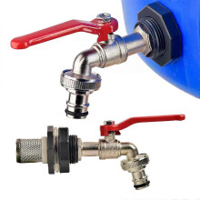 1/2 Inch Rain Barrel Valve Tank Tap Adapter 16mm Nipple Garden Hose Quick Connect Faucet Alloy Tank