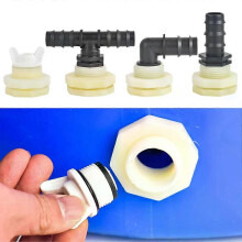 Kit de robinet pour aquarium 1/2 3/4 1 pouce PVC cloison réservoir d'eau connecteurs cannelés pompe