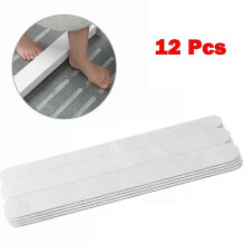 12 Pcs Bathroom Anti-Slip Shower Stickers Practical Transparent Bath Non Slip Safety Strips Mat For