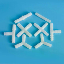 Raccord de tuyau cannelé en plastique, 8 mm/10 mm, en T/droit/croisé/en Y, pour aquarium
