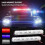 2Pcs Polizei Lichter LED Strobe Lichter Flasher Auto Flash Stroboskope Strobe Licht Notfall Warnung 2