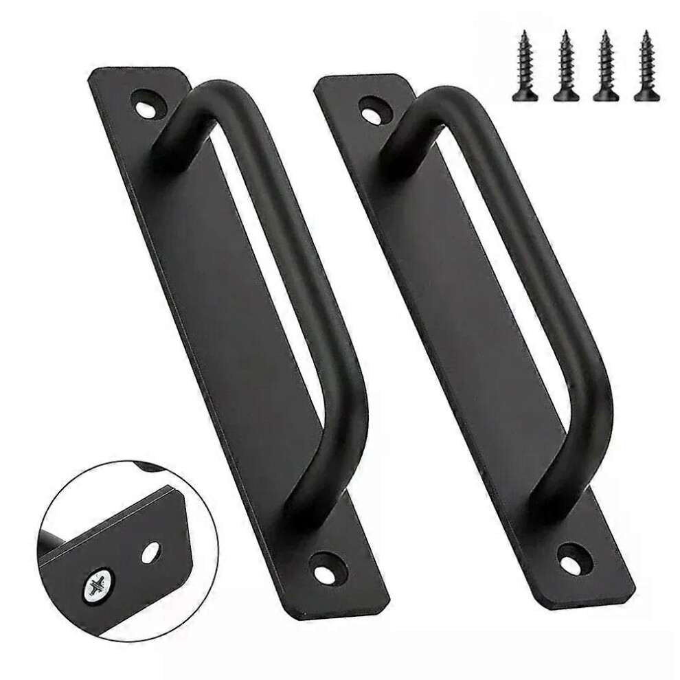 Lot de 2 poignées de porte coulissantes en alliage d'aluminium pour balcon et fenêtre