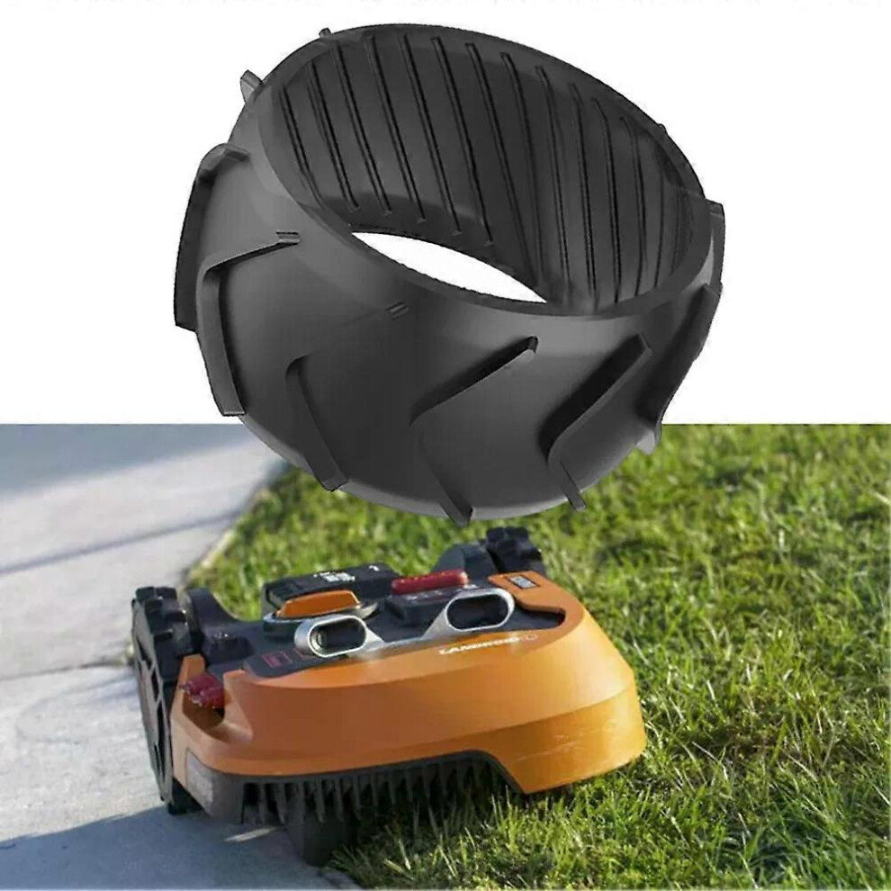 Protection de roue avant en caoutchouc noir pour tondeuse robot Worx M500 M700 S300 M1000 M700 Plus