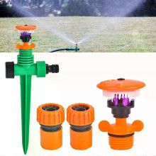 360-Grad rotierender Gartensprinkler mit Halterung – 1/2-Gewinde, ideal für Rasen und Gärten, langlebig