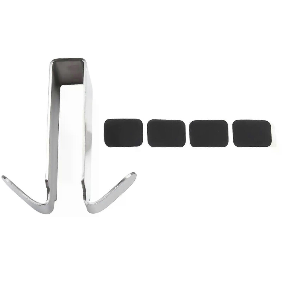 1 stuks haak zilver roestvrij staal wandhaken badkamer douche deur handdoekhaak glazen deur haak hangend
