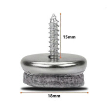 Patins de protection pour meubles de maison, 18 m, lot de 24 pièces, patins en feutre pour pieds de