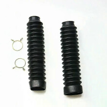 Copri-soffietti in gomma per forcella anteriore nera per moto da cross Honda CG125