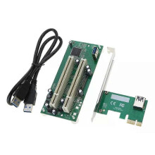 PCI-Express na Dual PCI Extend adaptérová karta USB30 Add-on Cards Konvertor PCIE na x16 rozširujúca