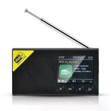 Prenosné digitálne rádio Bluetooth kompatibilný 50 vysielací prehrávač DAB/FM prijímač nabíjateľný ľahký