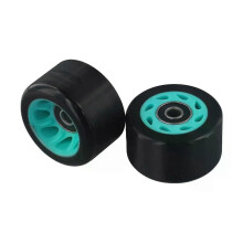 8 stücke Rollschuh Räder 58*39mm Für Zweireihige Rollschuhe Quad Skateboard PU High Carbon Stahl skate